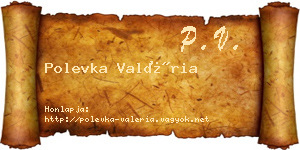 Polevka Valéria névjegykártya